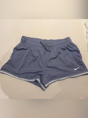 Nike Women’s Light Purple Mesh Athletic Shorts with White Trim